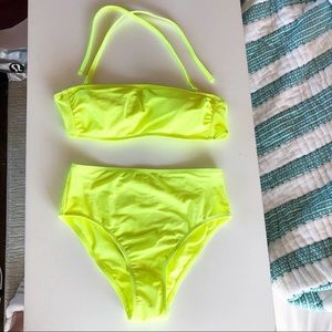 Neon High Waisted Bikini